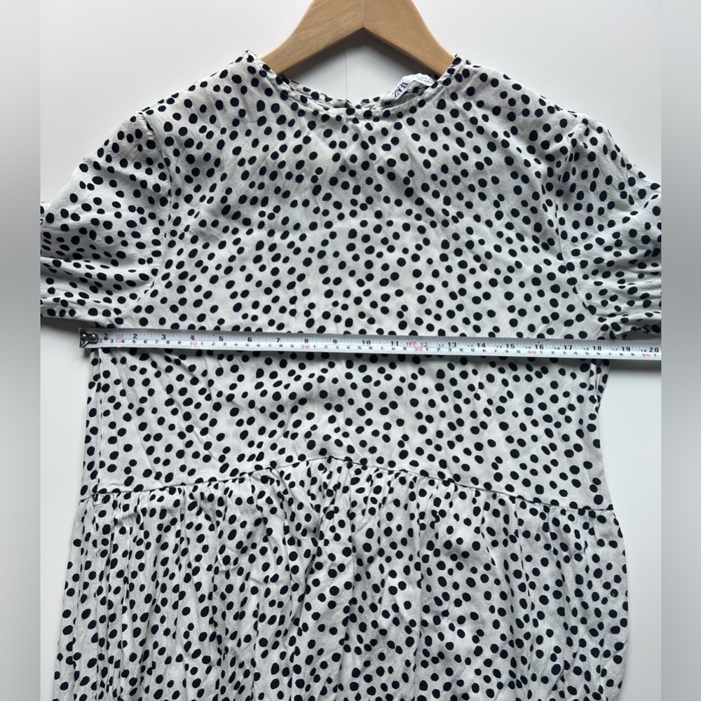ZARA Black White Polka Dot Print
DRESS Midi bloggers favourite  Patterned viral - Picture 8 of 12